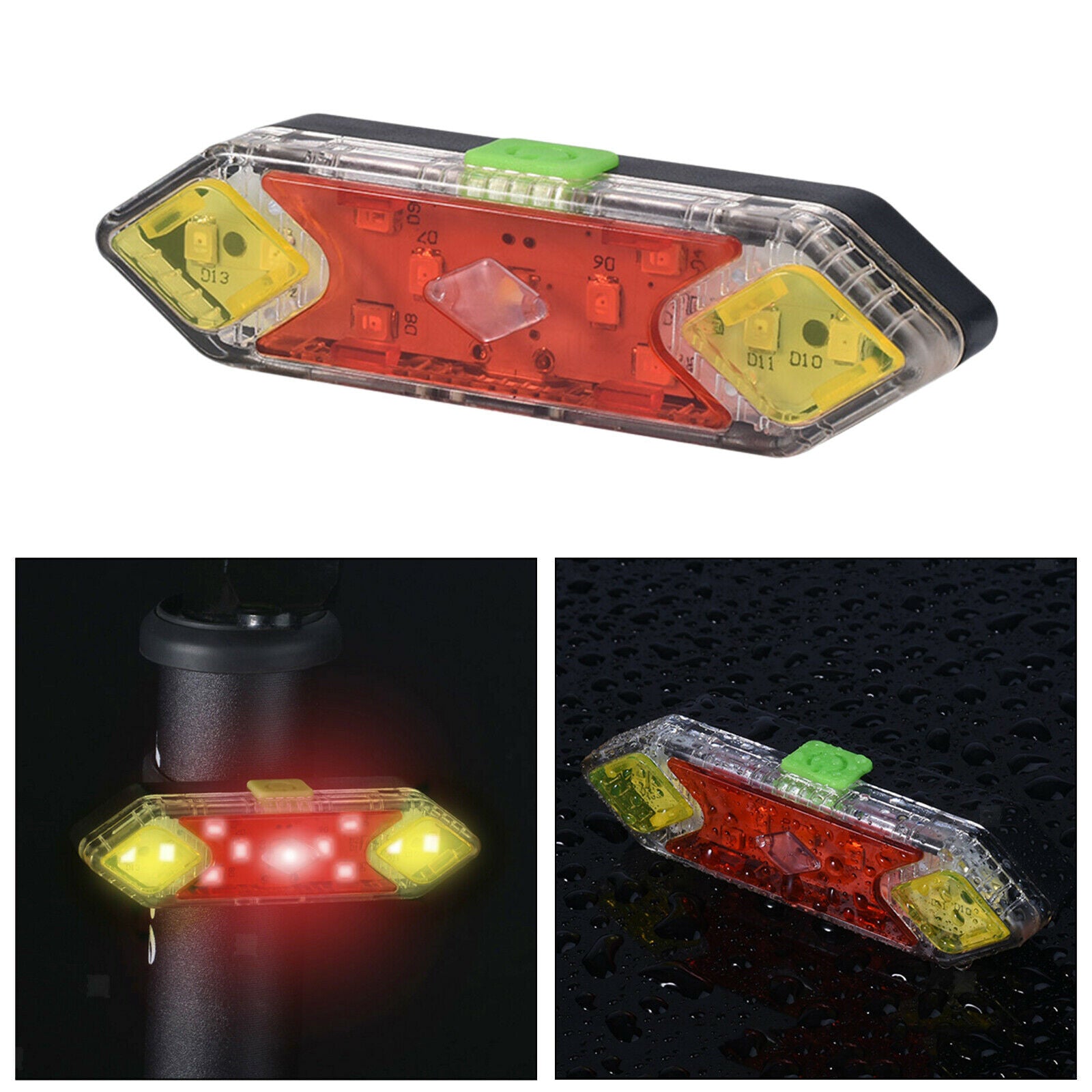 Super Bright 600 Lumen Bike Rear Light Cycle Warning Taillight Night Cycling