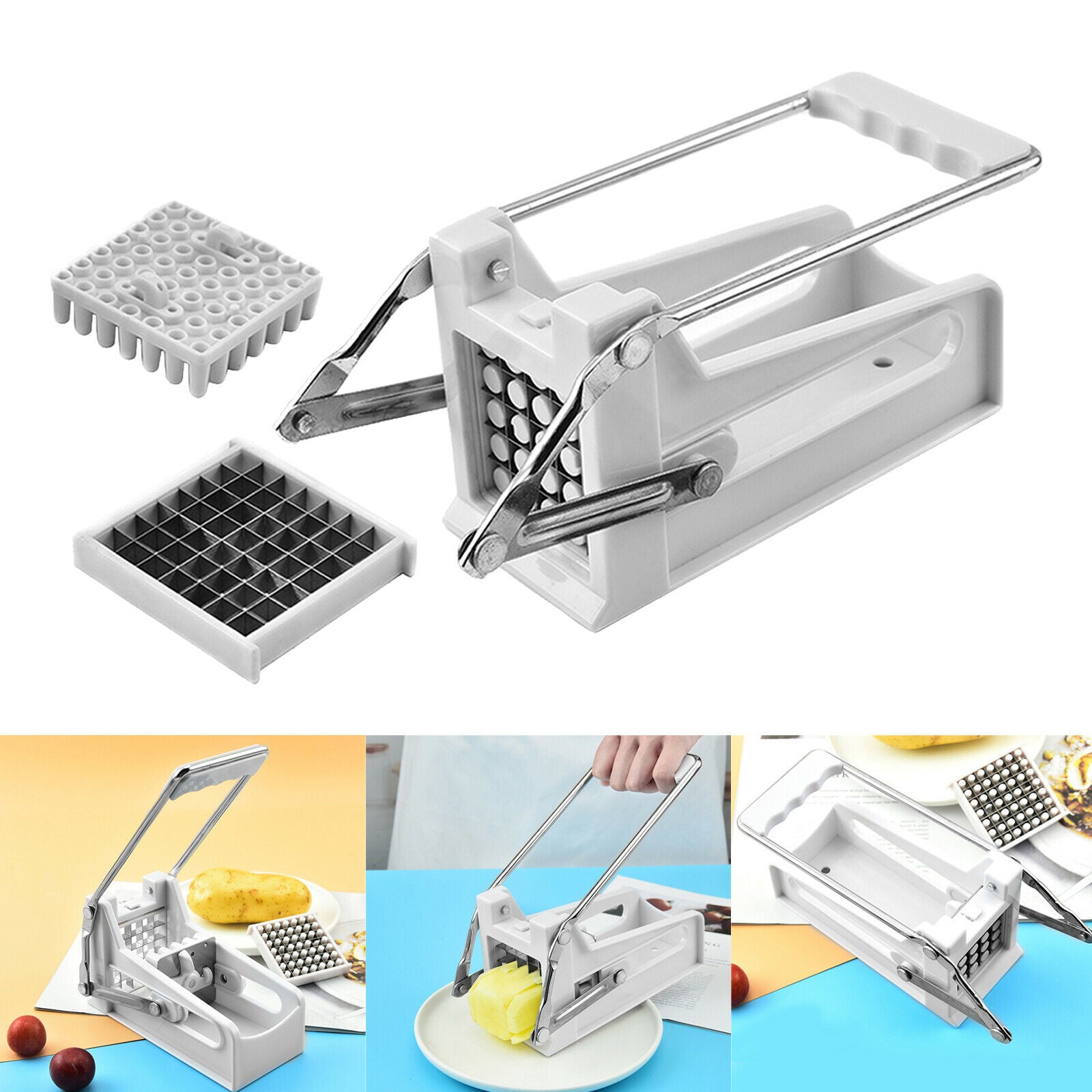 French Fries Cutter Potato Onion Salads Vegetable Slicer Hacker