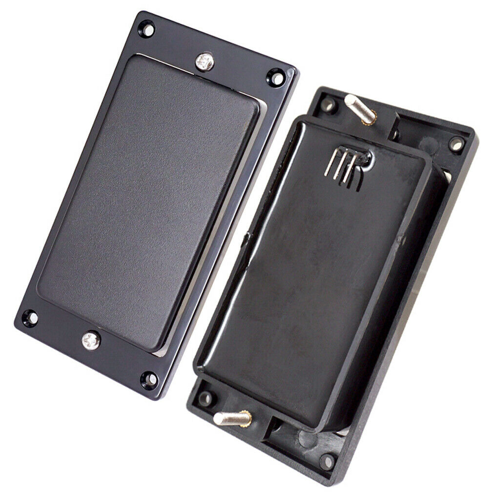 2 Pieces Humbucker Pickup with Screw + Battery Cover + Cable + Plug for