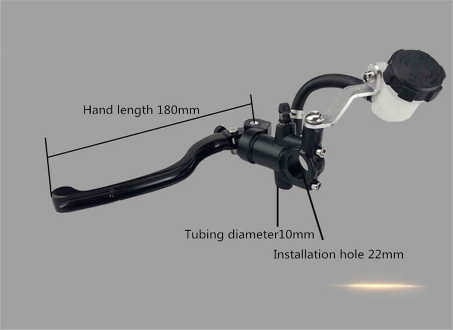 Motorcycle Left Hydraulic Brake Clutch Lever Master Cylinder Sensor Cable Pump