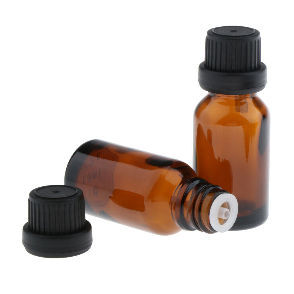20x Essential Oil Bottle 10ml&15ml Euro Droppers Mini Makeup Liquid Vials