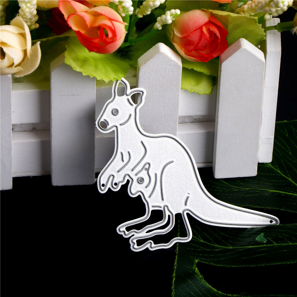 Kangaroo Animals Metal Cutting Dies Cards Scrapbooking Craft Album Decor A Re