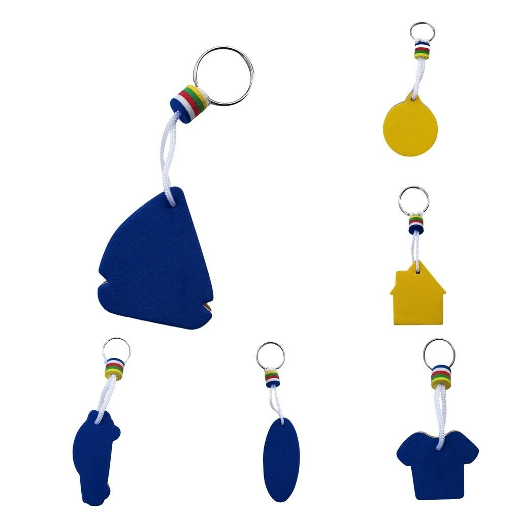 10X EVA Foam Floating Keyring for Boating Yachting Sailing Swim T Shirt Shape