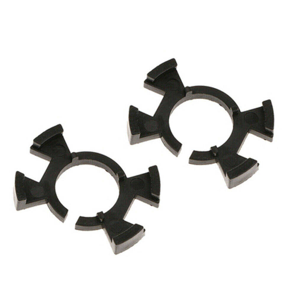 2 Pieces Dustproof Housing Seal Caps + 2x Car LED Bulb Base Clip Retainer
