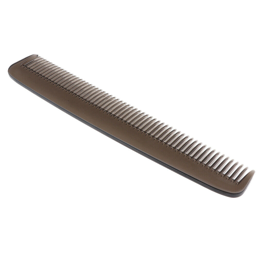 Salon Hair Cutting Styling Fine Tooth Comb Plastic Beard Grooming Comb Grey