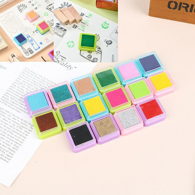 16 PCS Giant Ink Pads Multi-colored Stamp Pads for DIY Craft Scrapbook KX