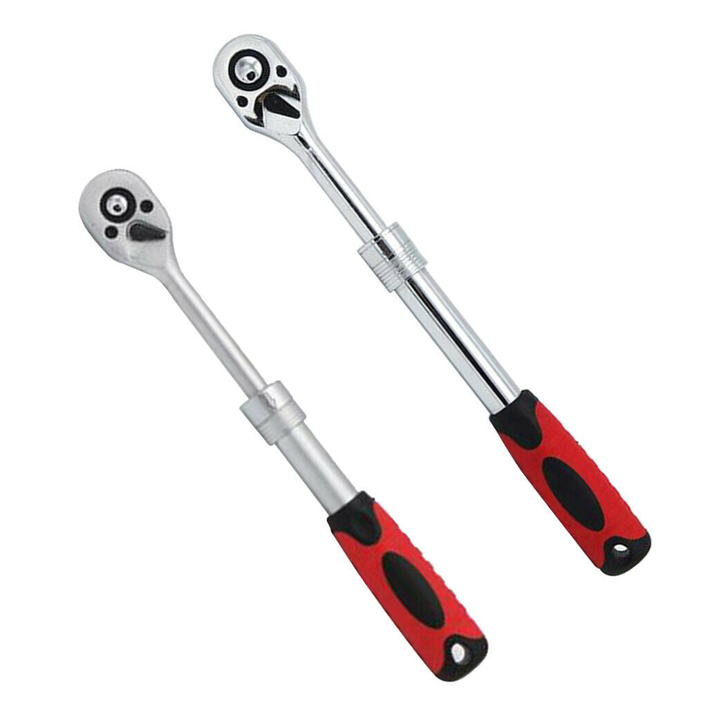 Two way telescopic ratchet quick spanner 0.25inch