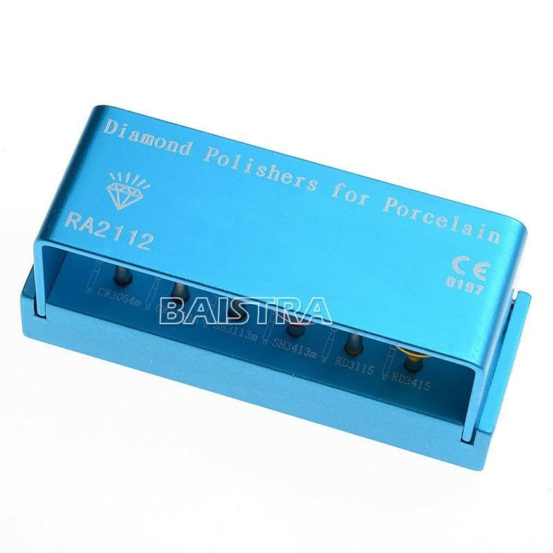 5Pcs Dental Diamond Bur Silicone Polisher Polishing Burs RA 2112 For Porcelain
