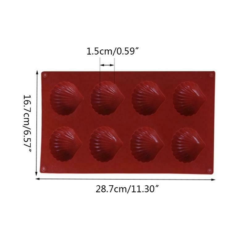 1 Piece Shell Shape Silicone Baking Moulds for Cake Making Hard and Soft Candies