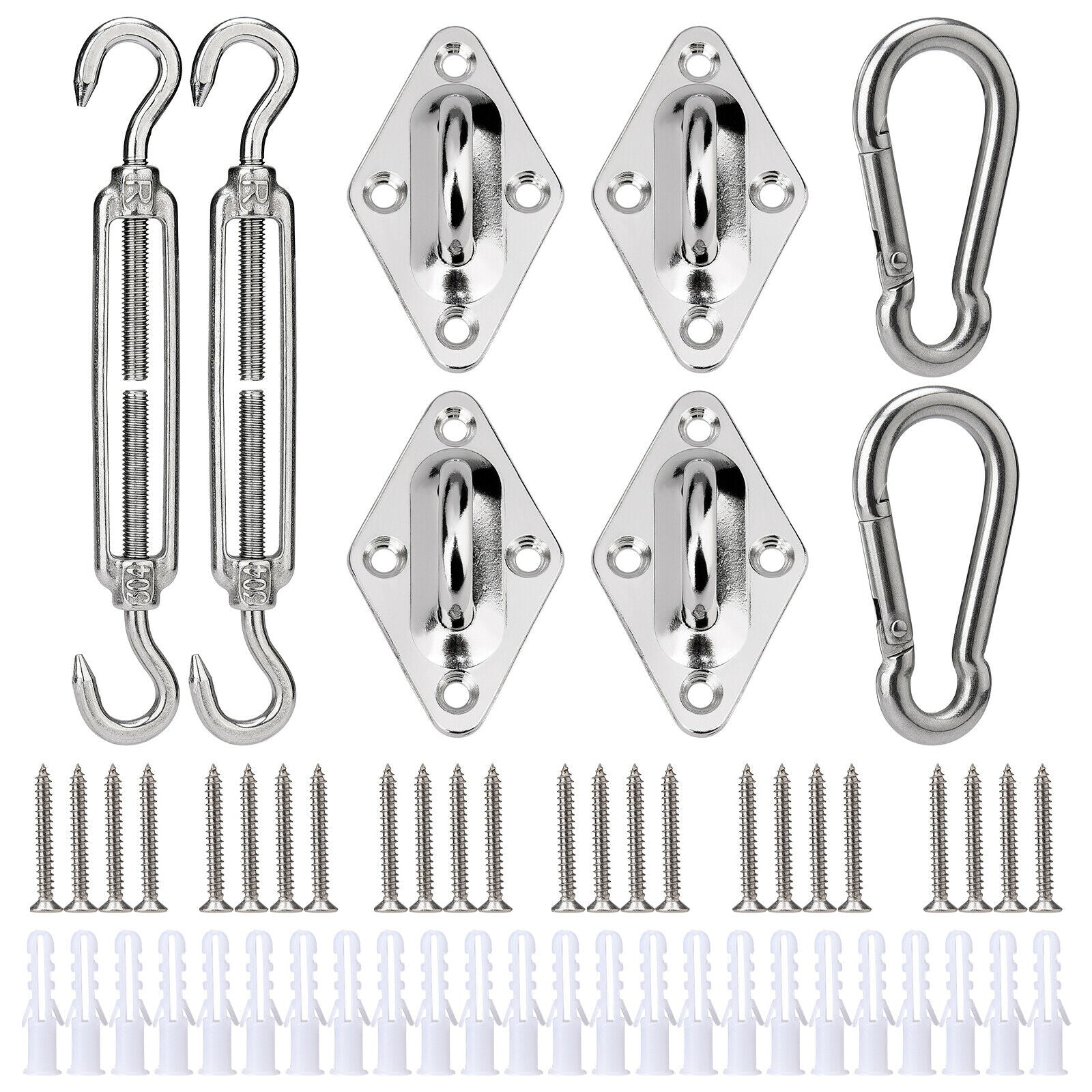 Sun Shade Depot Sail Stainless Steel hardware installation kit