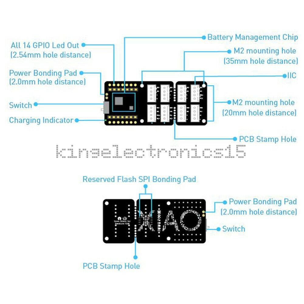 Grove Shield for Seeeduino XIAO With Embedded Battery Management Chip Module