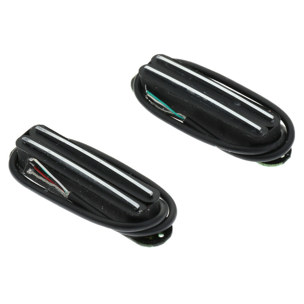 2 pieces single coil guitar pickup electric guitar humbucker black + white