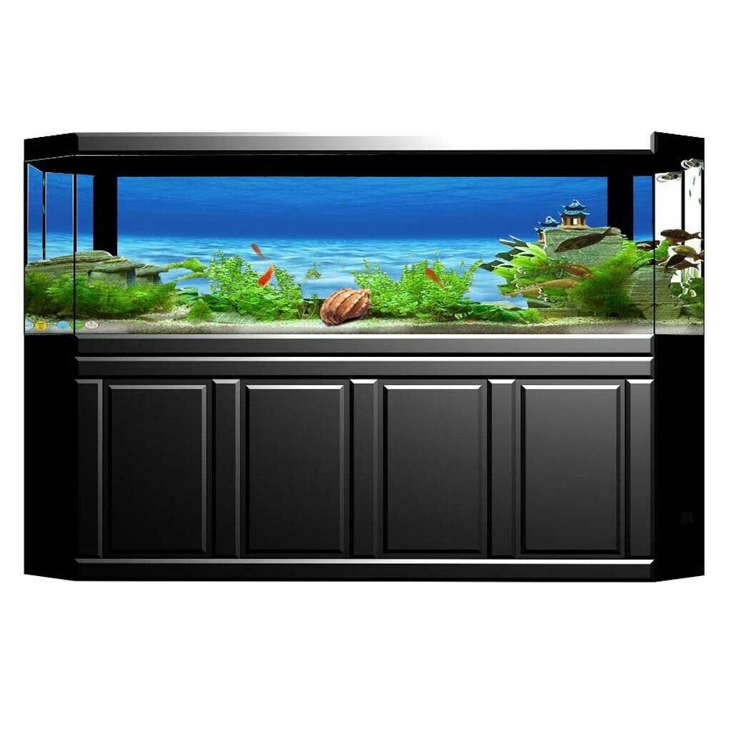Fish Tank Background Wallpaper For Aquarium Landscape Decor 61x30cm