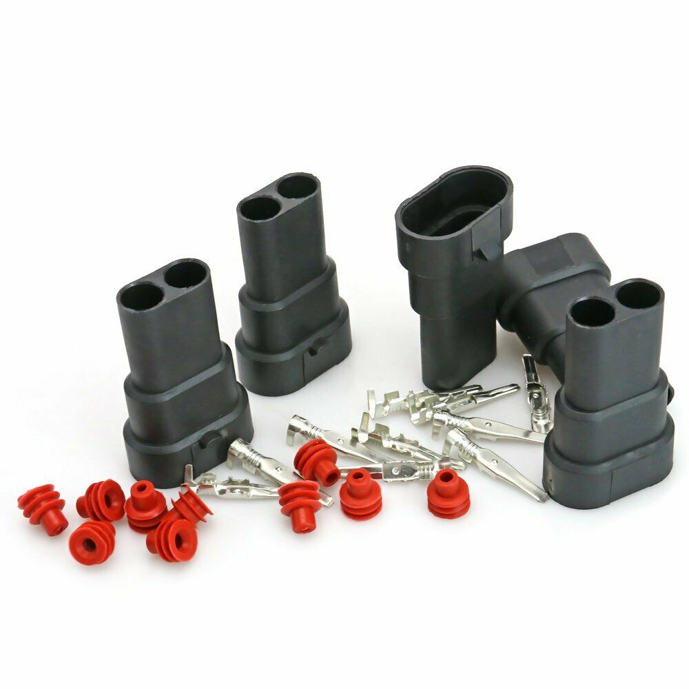 5PCs Waterproof 9005 HB3 9006 HB4 H10 Male Connectors LED HID Xenon Socket Plugs
