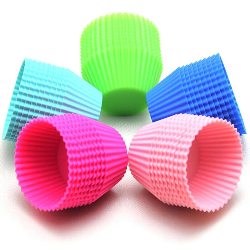Random Mixed Color Silicone Cake Cupcake Tool Bakeware Baking Molds Cup C.l8