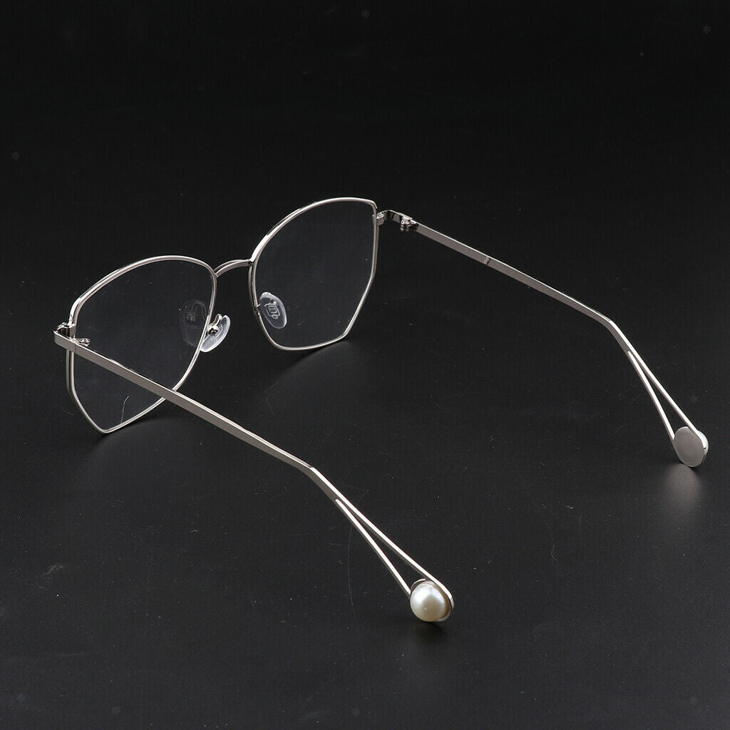 Retro Metal Frames Glasses Spectacle Frames Visual Aid Clear With