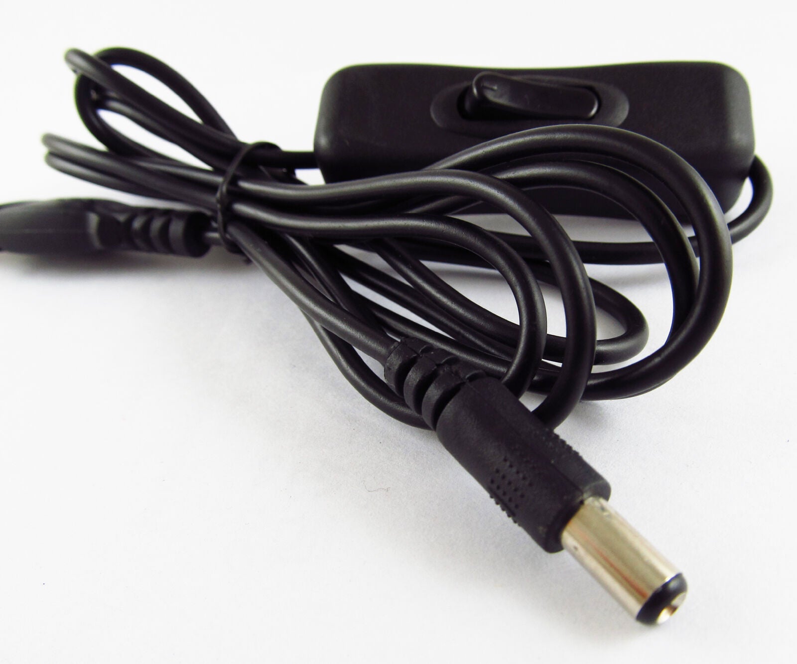 5pcs 1.5M 5Ft USB Male to 2.1mm 5.5x2.1mm DC Power Plug cable cord with Switch