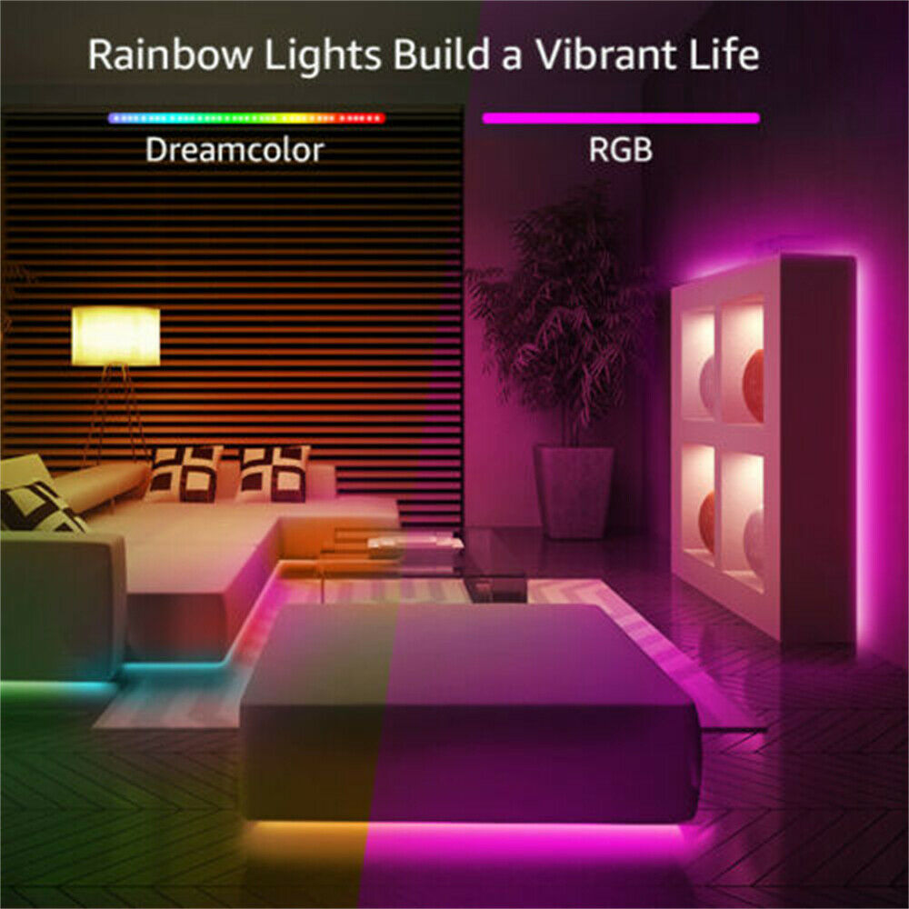 5m LED Strip Lights 5050 RGB Colour Changing Tape Under Cabinet Kitchen Lighting