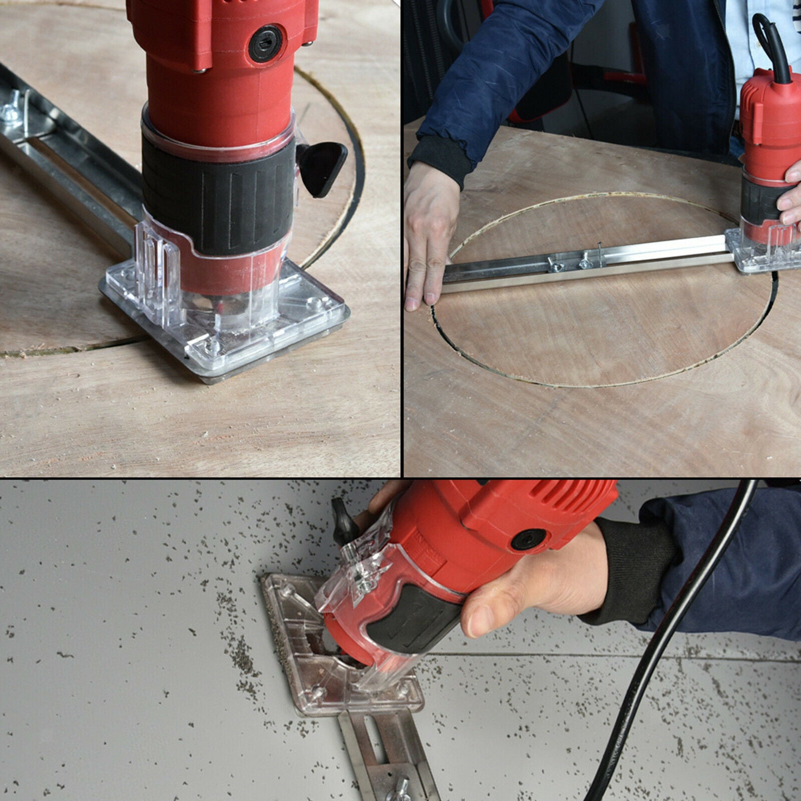 Multifunction Edge Guide Positioning Tool for Trimmer Machine Milling Groove