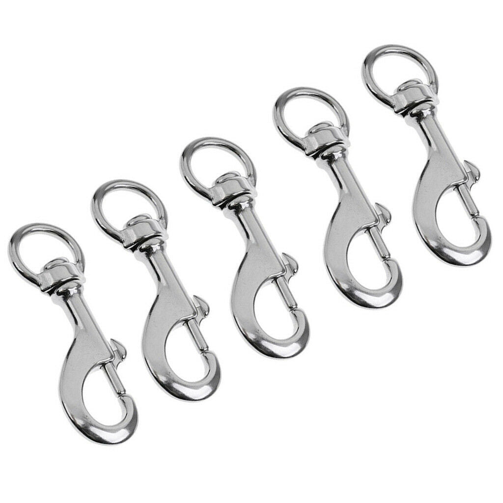 5Pcs Scuba Diving Clip - Marine Clips Key Chain for Saltwater Use - Corrosion