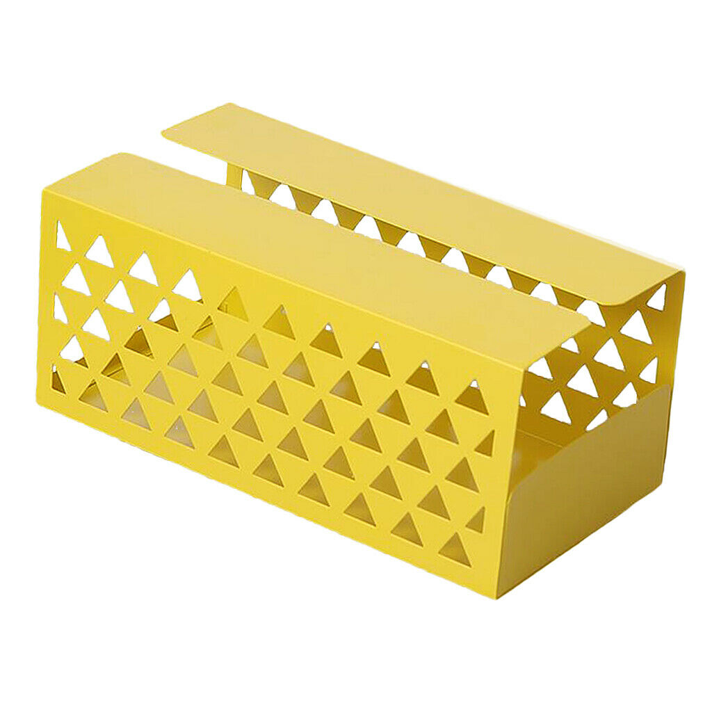 Tissue Box Holder, Retangular Napkin Holder Paper Case Dispenser Yellow L