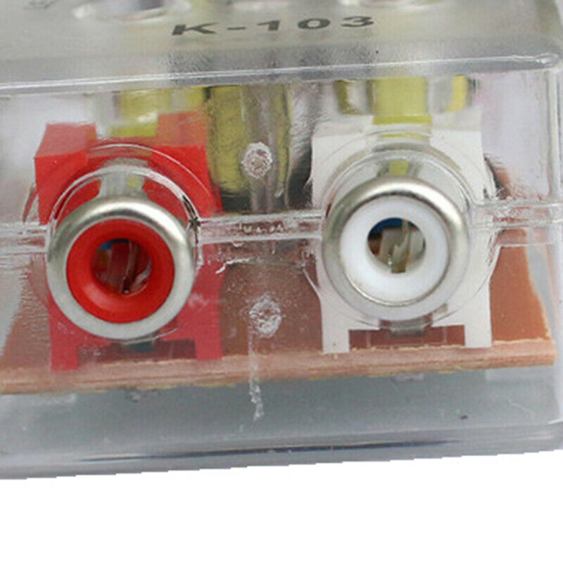 Car Speaker to RCA Adaptor High to Low Sockets Auto Line Out Audio Comver.l8