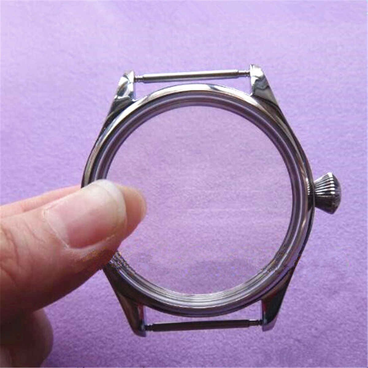 44mm Stainless Steel Watch Case Fit Swiss 6497 6498 Seagull ST3600/3621 Movement