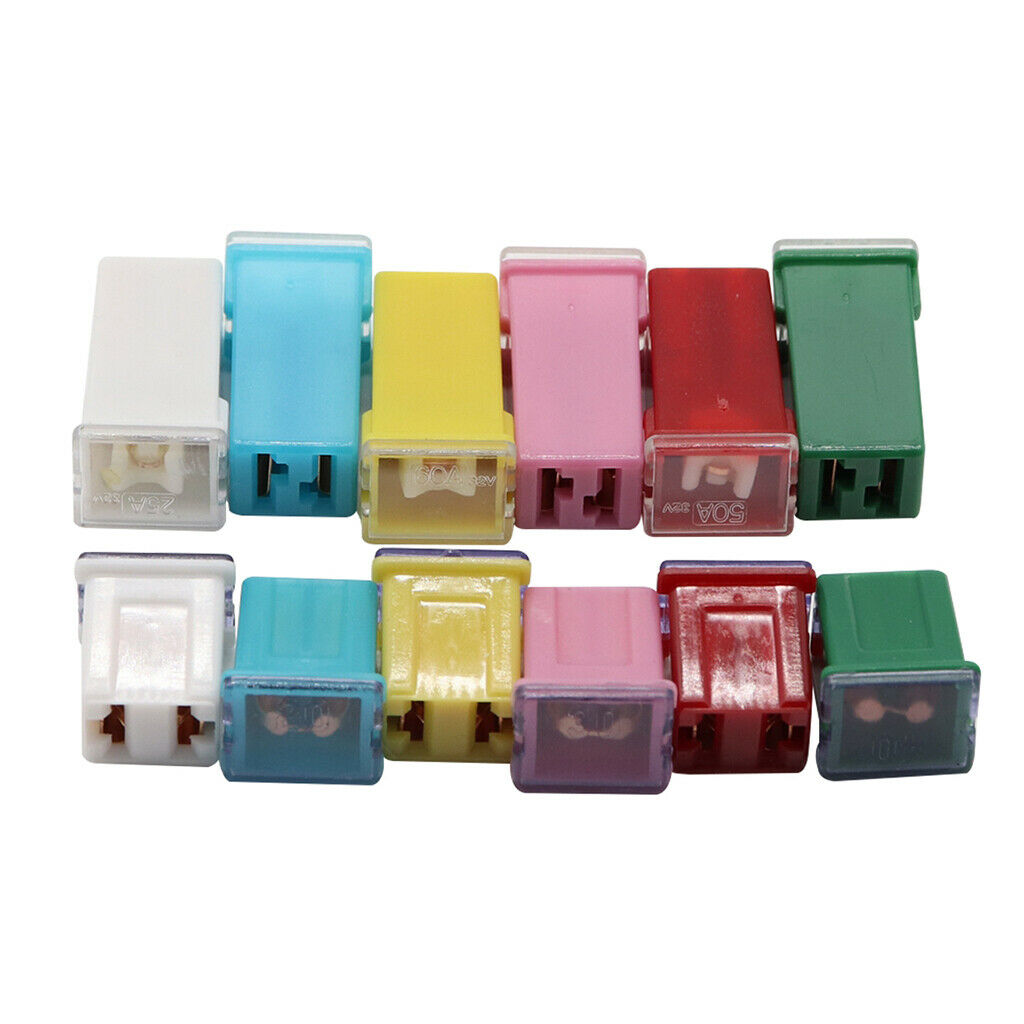 Mini 10 Cell LOW PROFILE Fuses Assortment Kit for Car, Truck, SUV, Boat