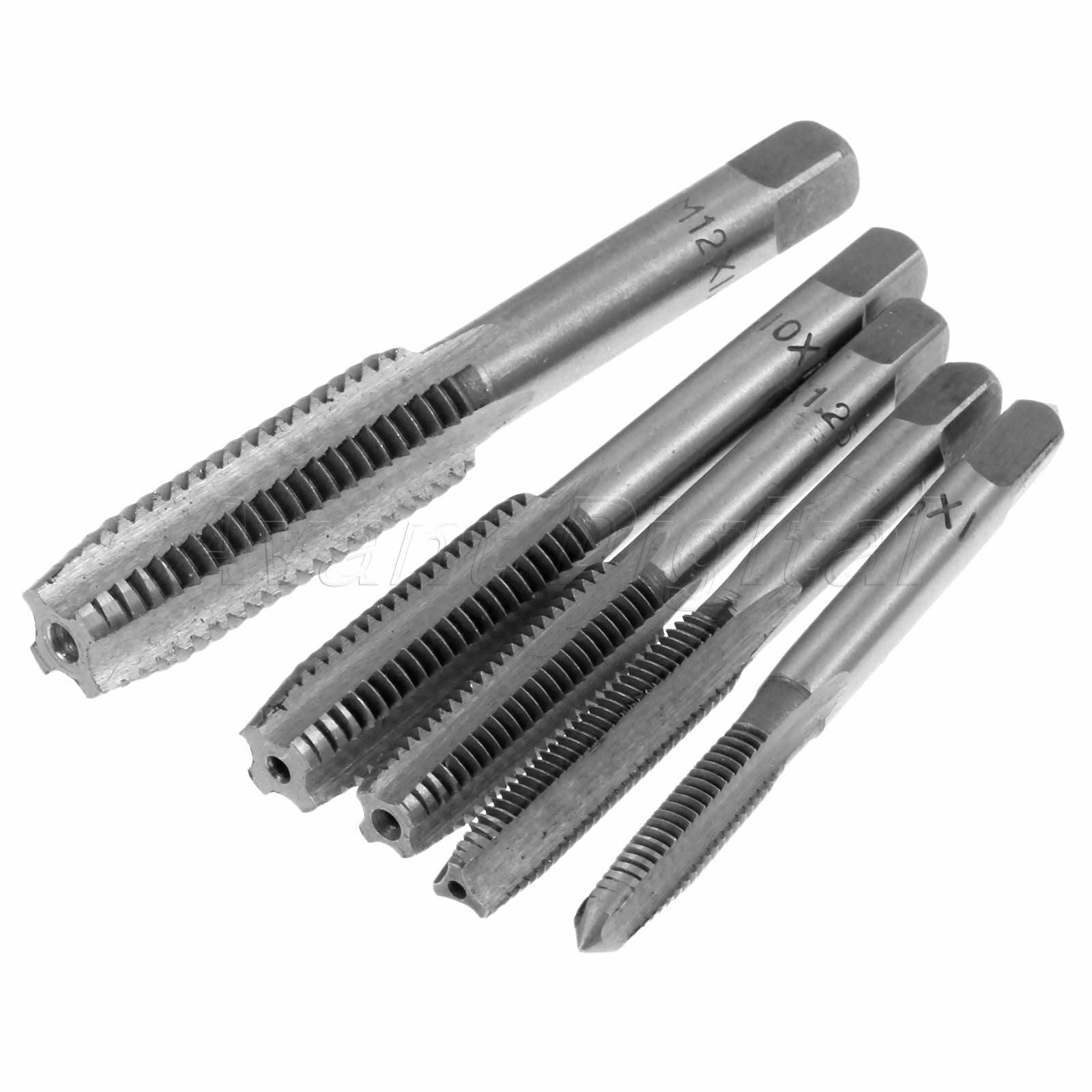 Alloy Steel T Handle Screw Tap Drill Bit & Tap Wrench Woodworking Tool M6-M12