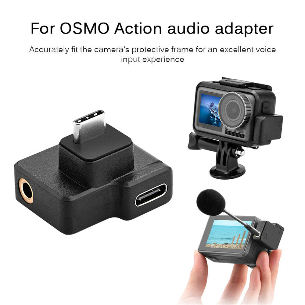 3 in 1 Charging /Audio /Transfer Adapter Connector For DJI Osmo Action Camera
