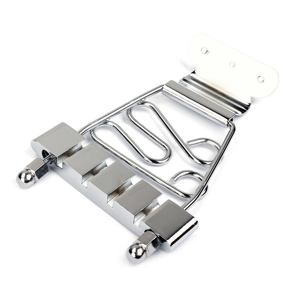 Metal Trapeze Tailpiece with 3pcs Screws for Semi Hollow Jazz Archtop Guitars