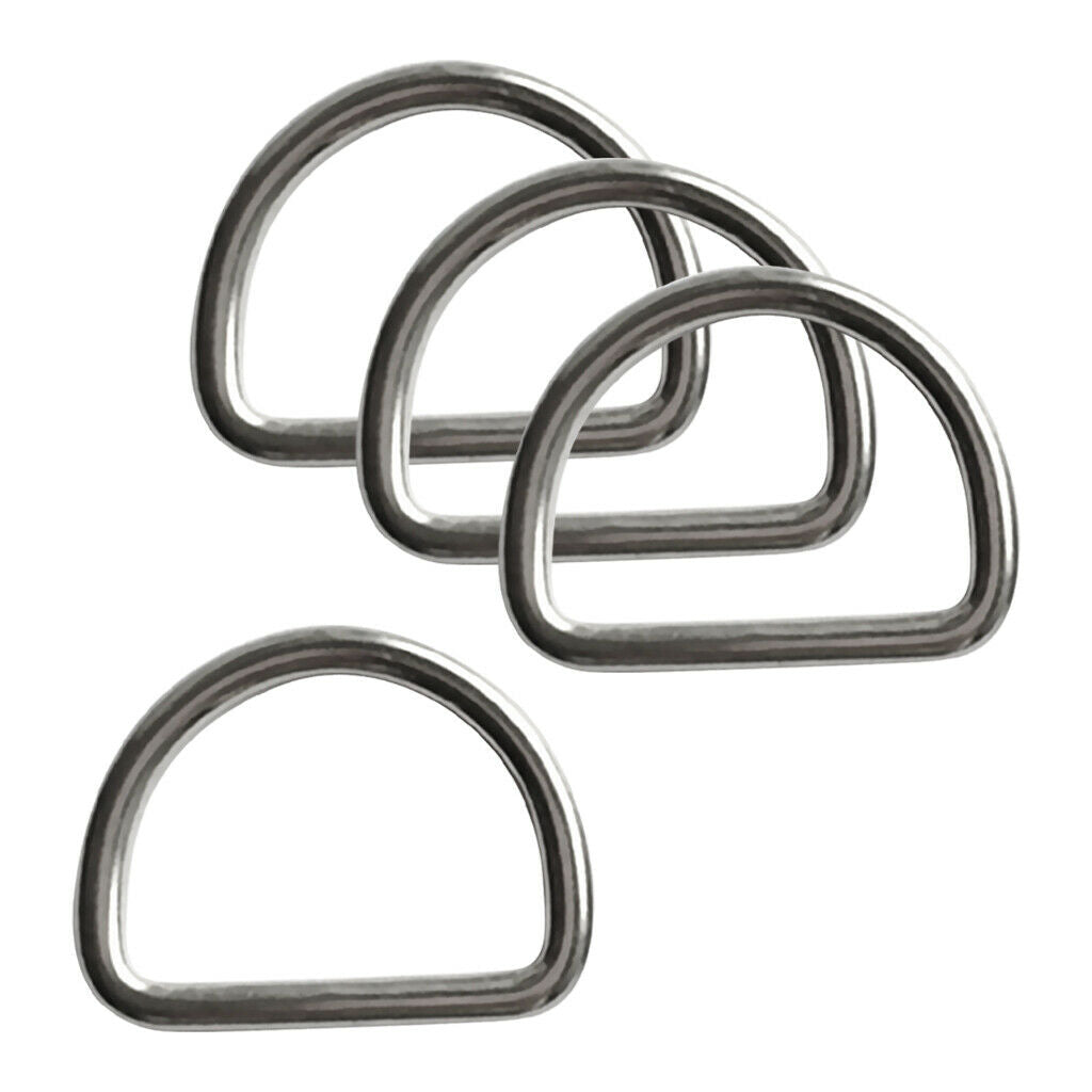 4Pc Scuba Choice Diving30mm Stainless Steel D-Ring Buckle Attachment Bridles