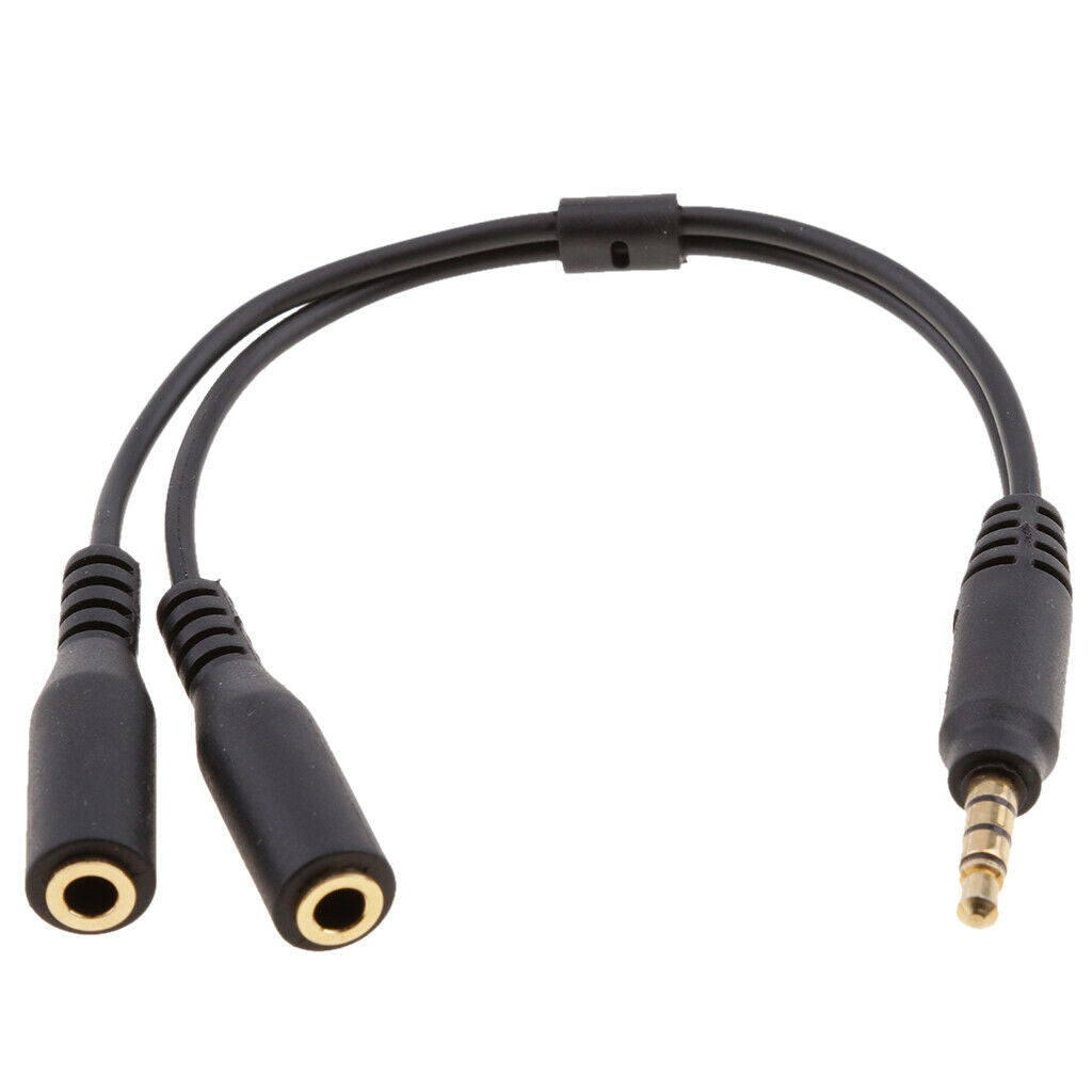 3 Pieces 3.5mm Mic & Stereo Audio Y Splitter, 3.5mm Male to Dual 3.5 Female Mic