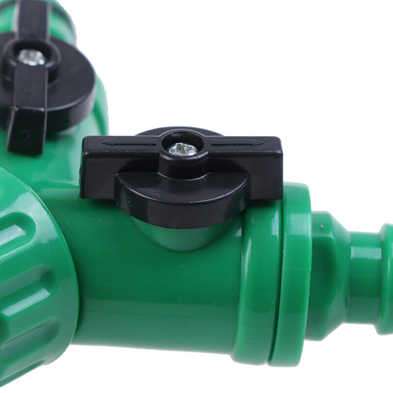 Irrigation 2way Tap Garden Tap valve Hose Pipe Splitter Quick ConnectorAd.l8