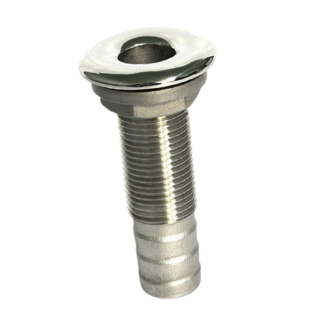 1-1/2'' Boat Thru Hull Fitting Marine Yacht Hose Connector Stainless