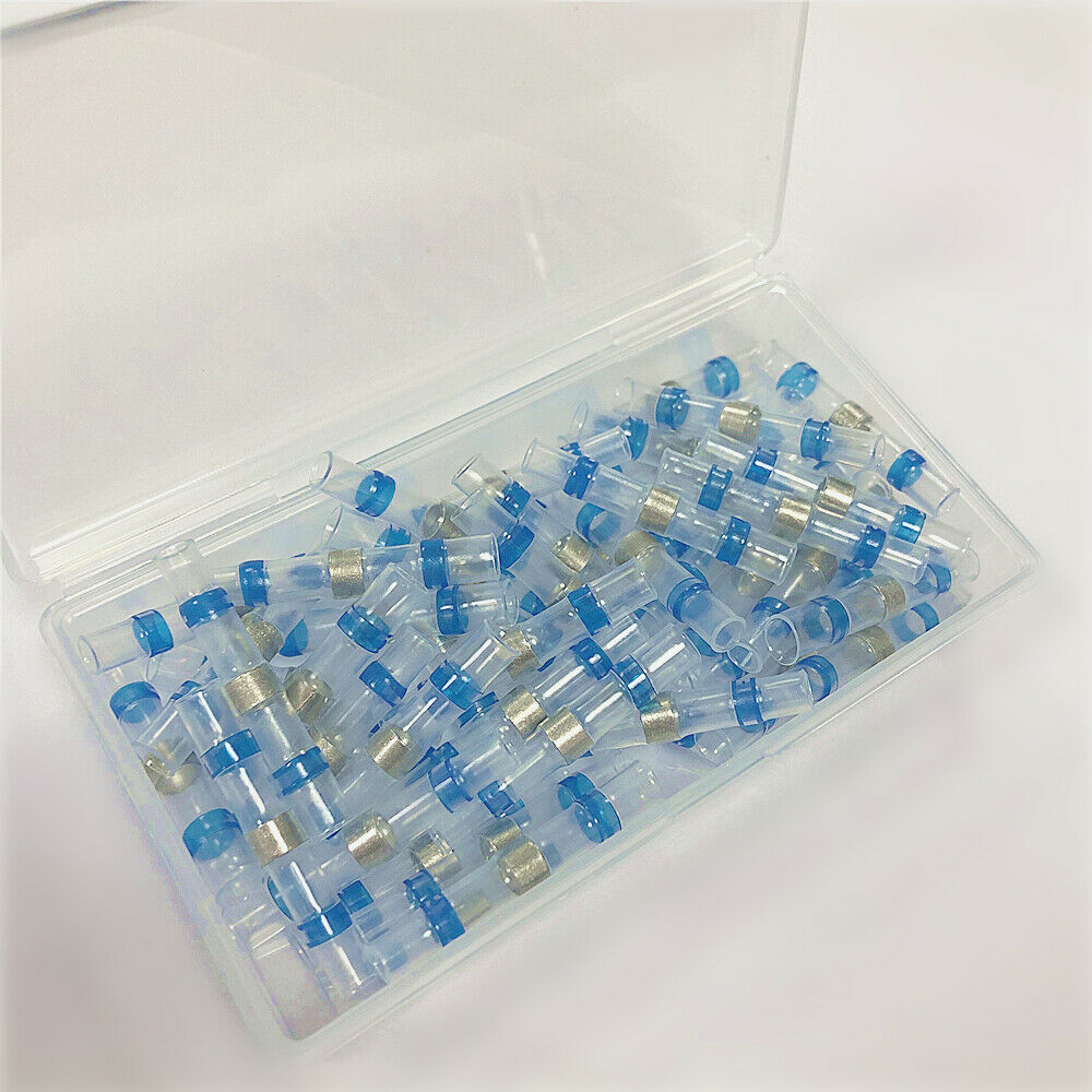 50PCS Heat Shrink Waterproof Blue Solder Seal 14-16 AWG Connectors Terminal