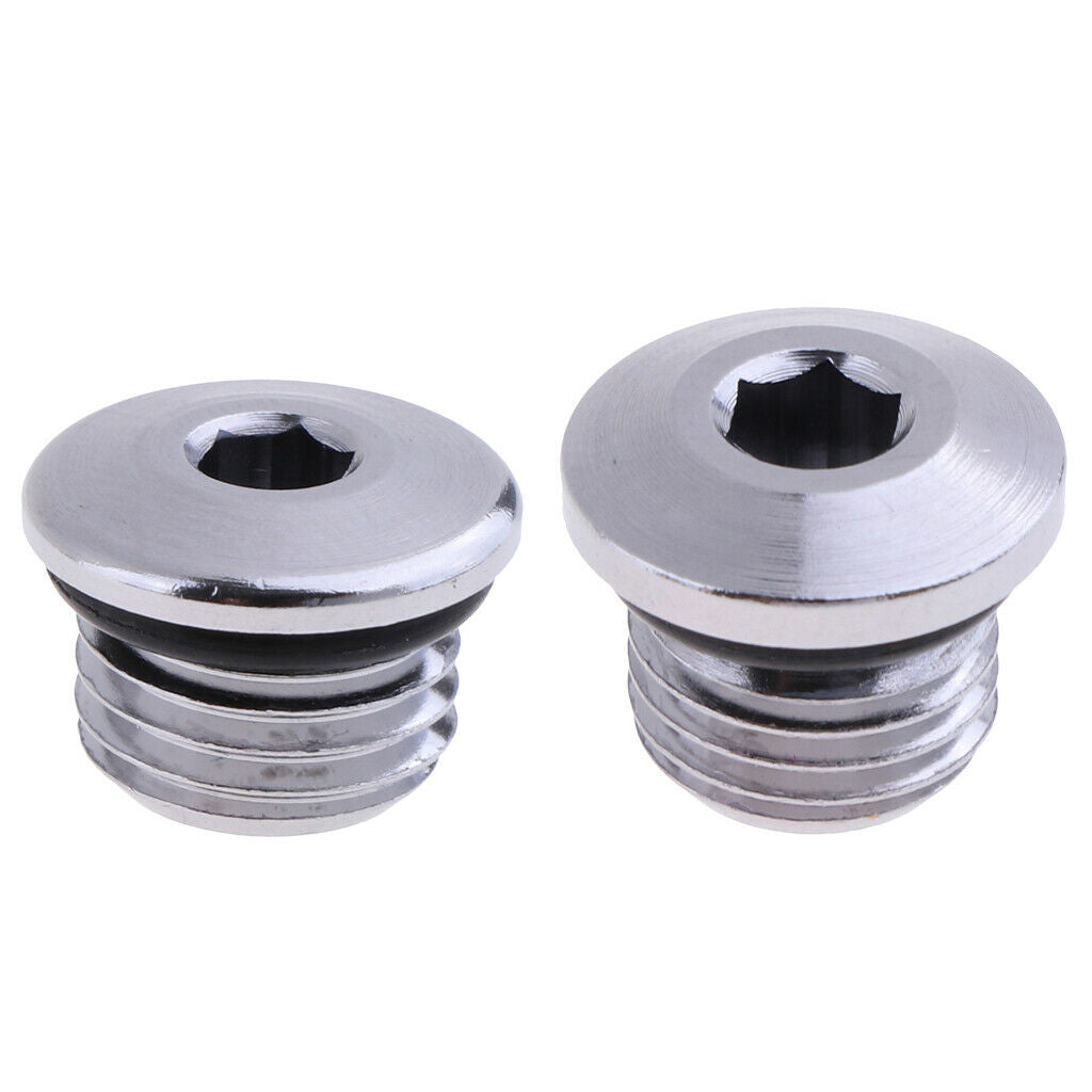 2x regulator 7/16 "high pressure + 3/8" low pressure connection screw plugs