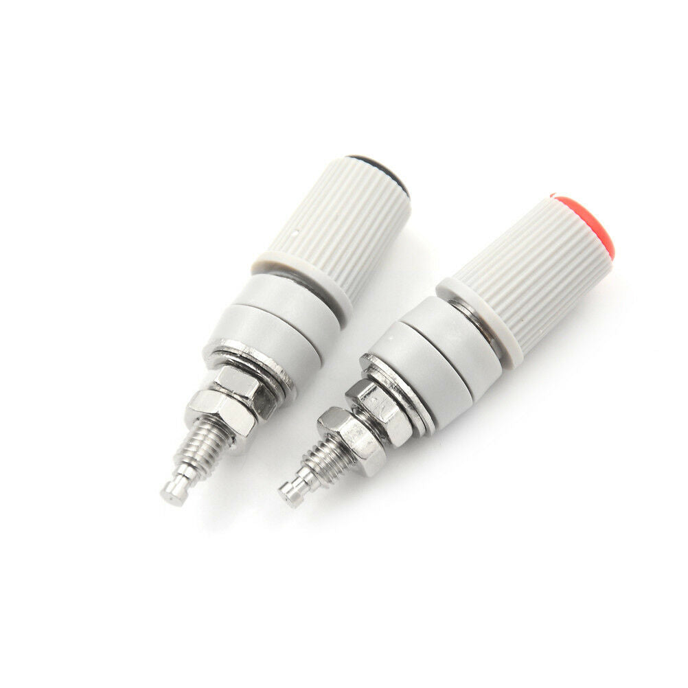2pcs M5 Type High Current 4mm Female Banana Jack Socket Test Binding Post 30A Tt