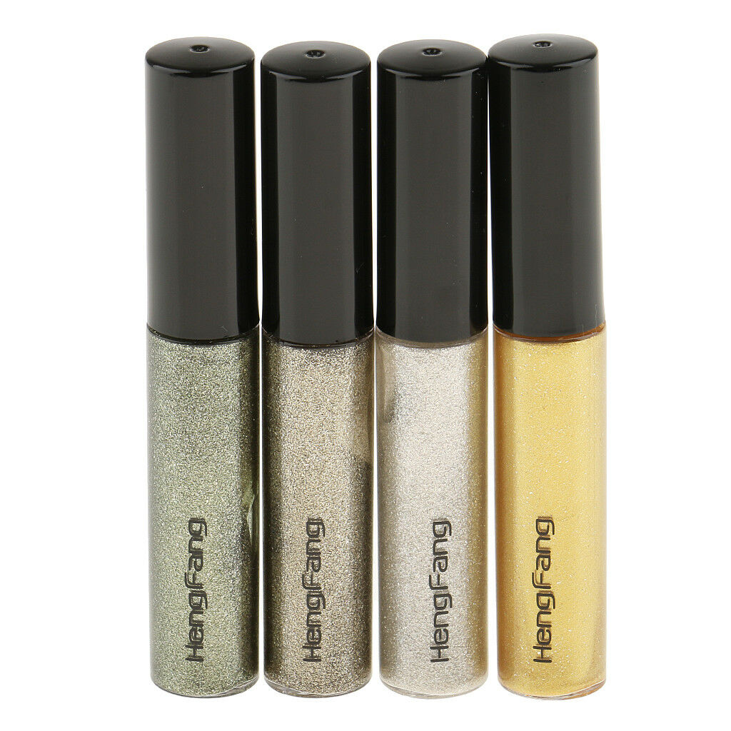 4Pcs Diamond Glitter Shimmer Style Liquid Eyeliner Eyeshadow Colorful Set