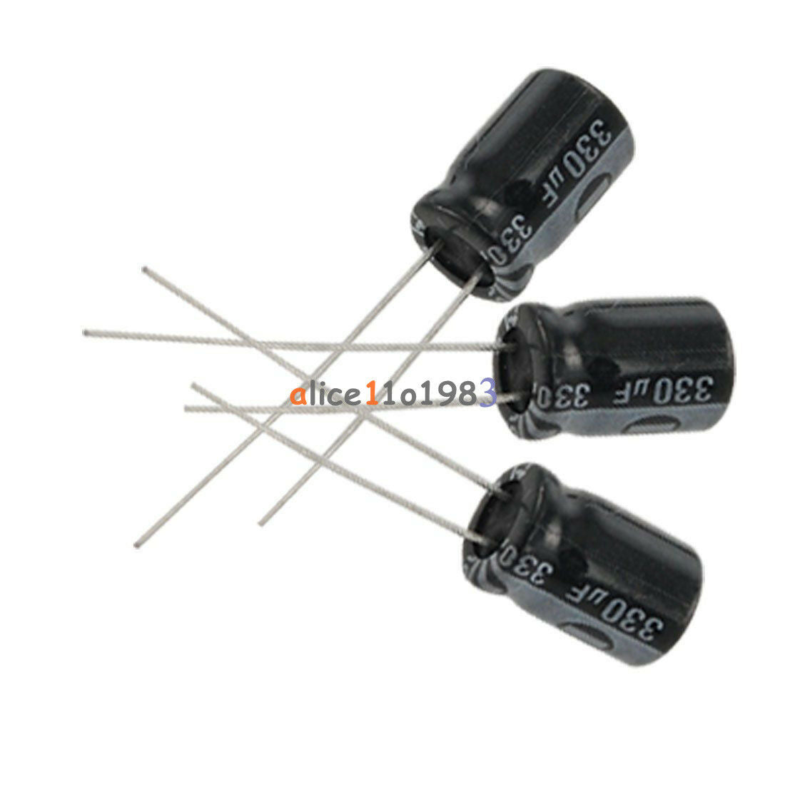 10PCS 330uF 25V 105C 8mm×12mm 8x12mm Radial Electrolytic Capacitors