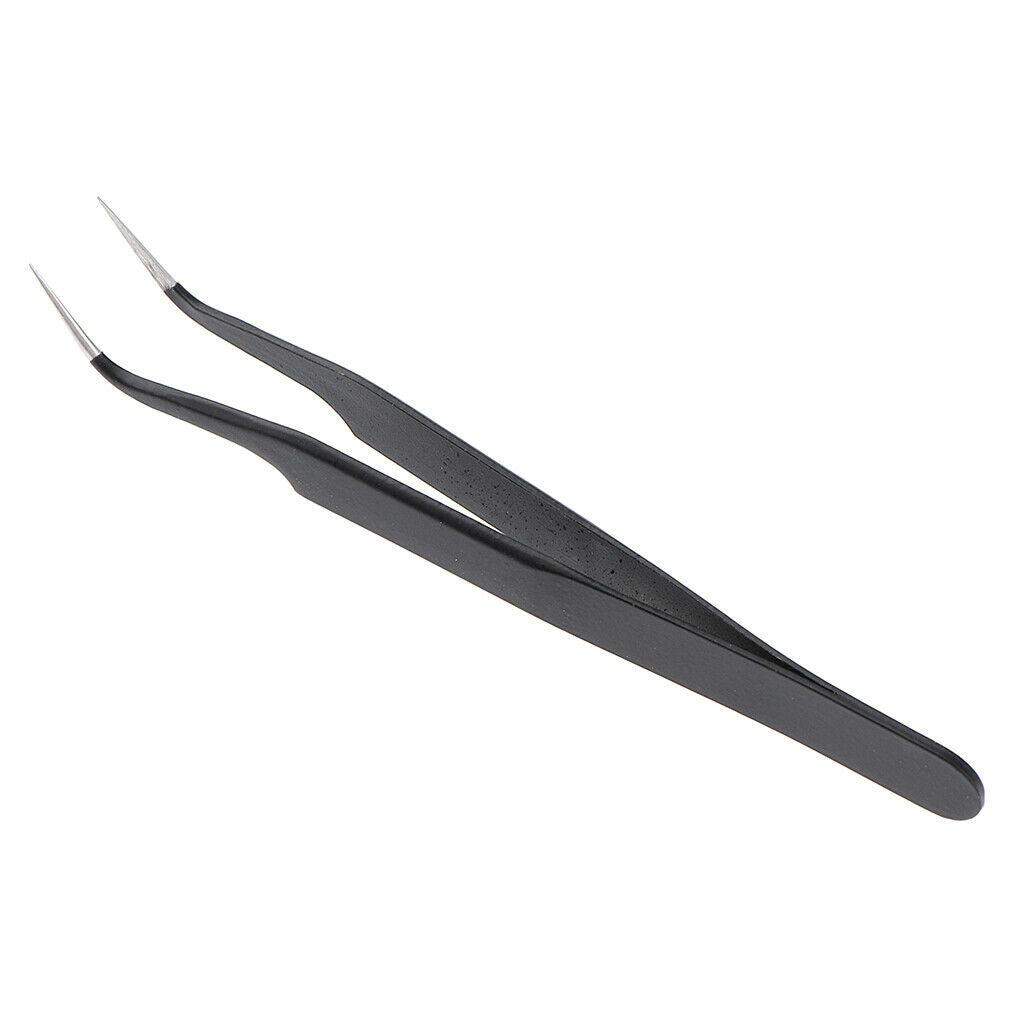 2 Pieces Eyelash Curler Eyelash Extension Tweezers Stainless Steel Clips