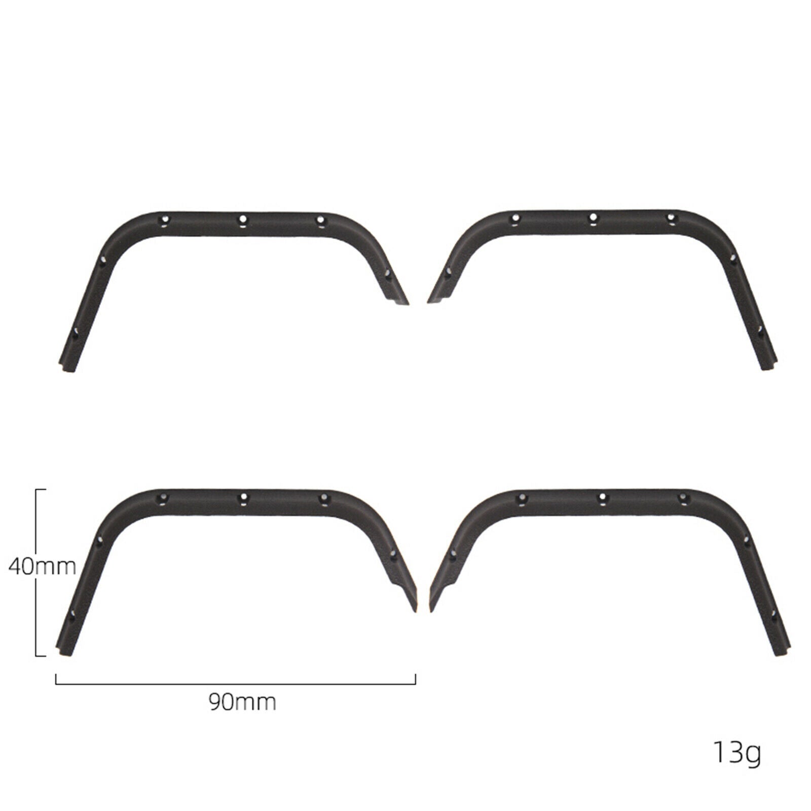 4pcs/set Widened Wheel Eyebrow Fender for MN D90 D91 MN96 MN99 MN99S RC Car