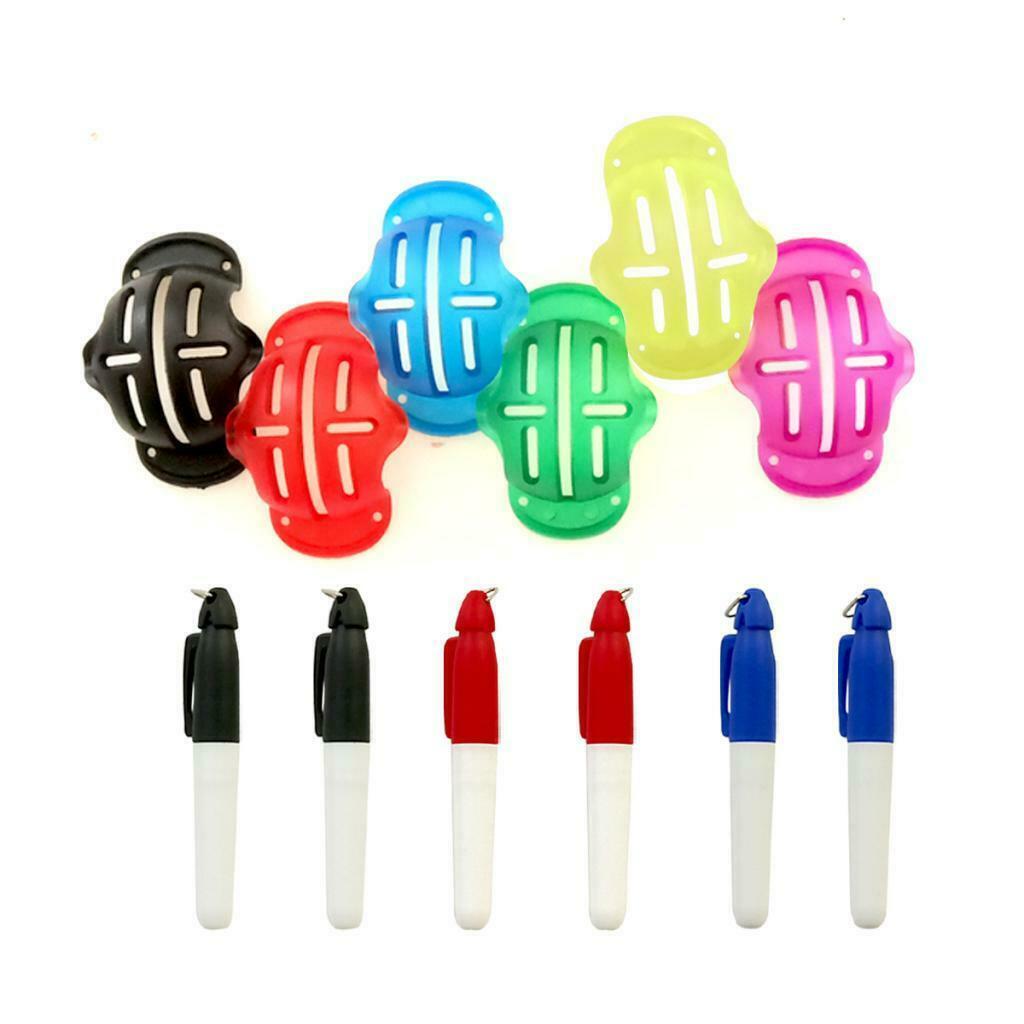 12 Packs Premium Golf Ball Line Marker Alignment Drawer Marking Accessories