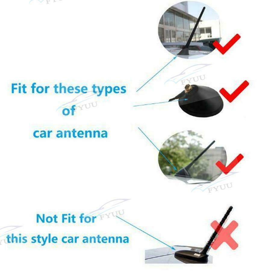 1xCarbon Fiber Look Shark Fin Roof Antenna Radio AM/FM Signal Aerial Car Access