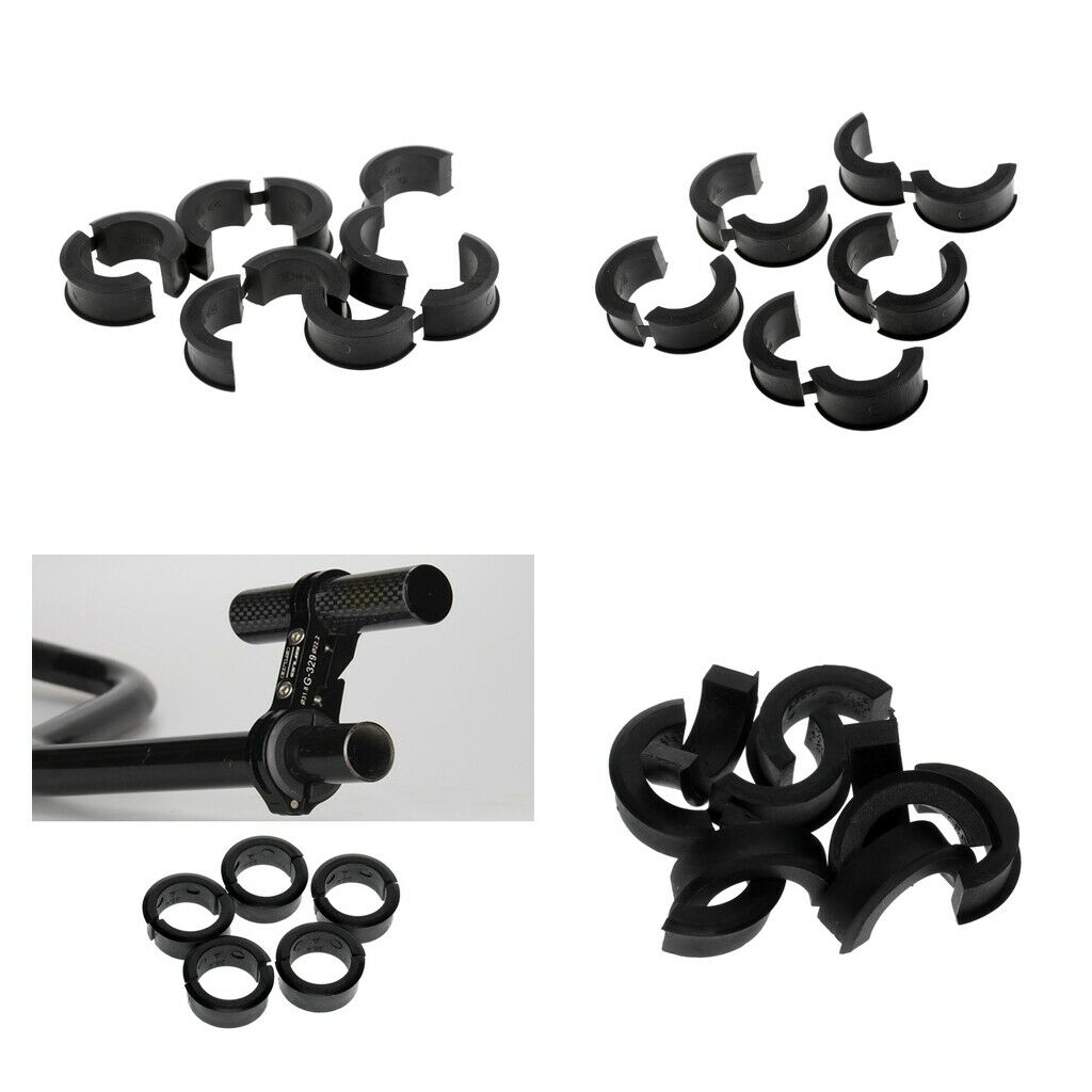 20 Pairs Bicycle Shim Adapter Handlebar Stem Clamp Spacers 31.8mm to 22.2mm