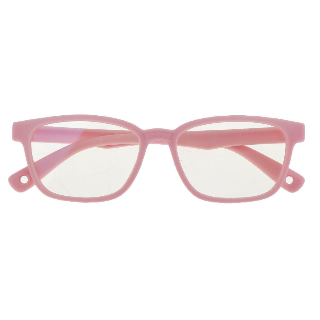 4x Kids Eyeglasses Blue-blocking Silicone Frame Children Glasses Eyewear