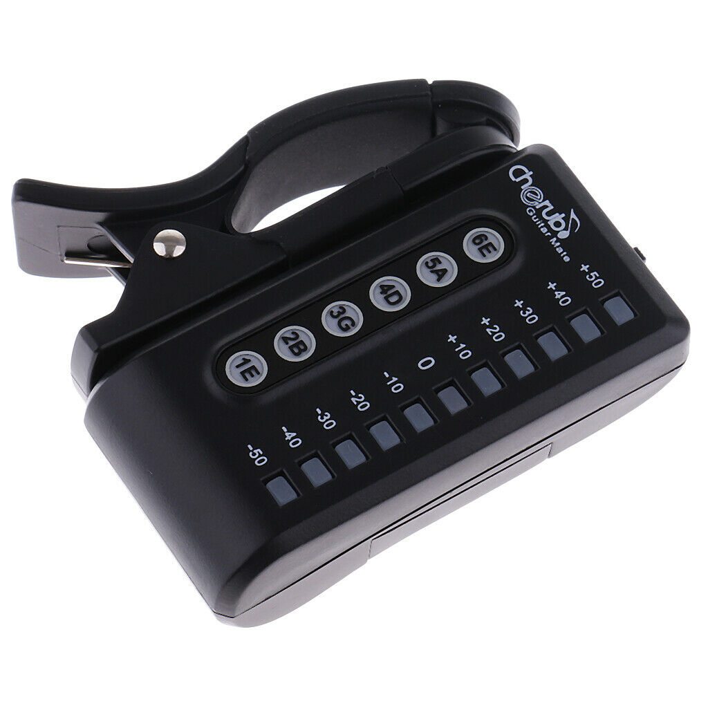 Cherub WST-550G Guitar Matte Clip-on Tuner for Electric Guitars
