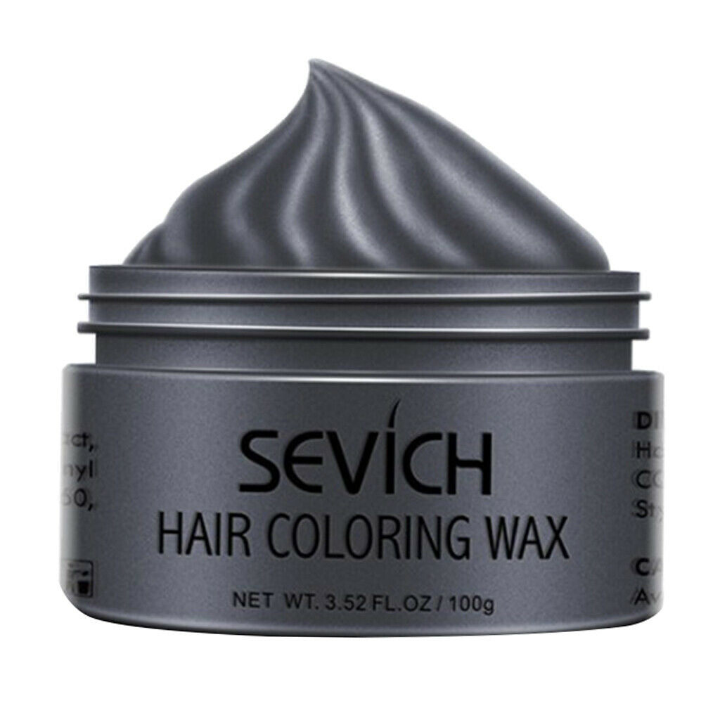 Quick Drying Hair Wax Dye Salon DIY Festival Molding Coloring Wax Mud Black