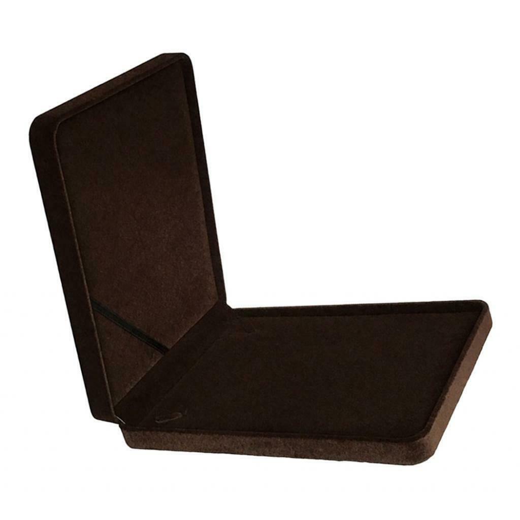 Velvet Jewelry Necklace Box Case with Lid Travel Jewelry Storage Case Coffee