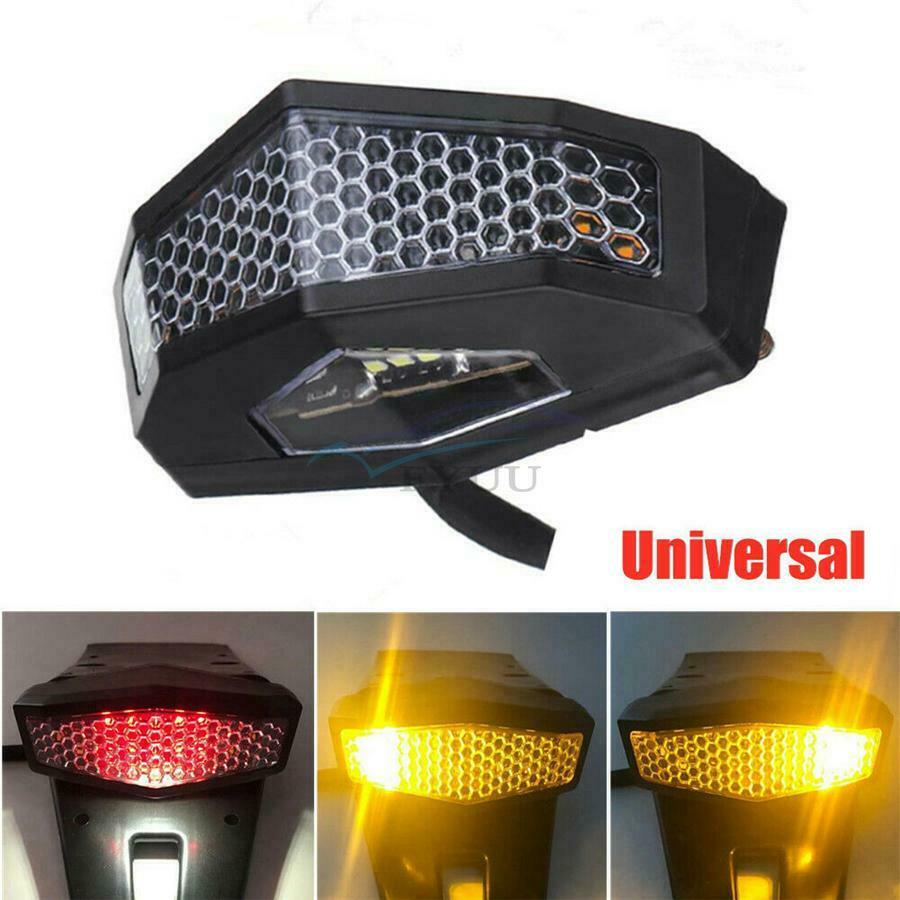 1PCS Retro Motorcycle LED Rear Brake Tail Light Turn Signal Light Waterproof